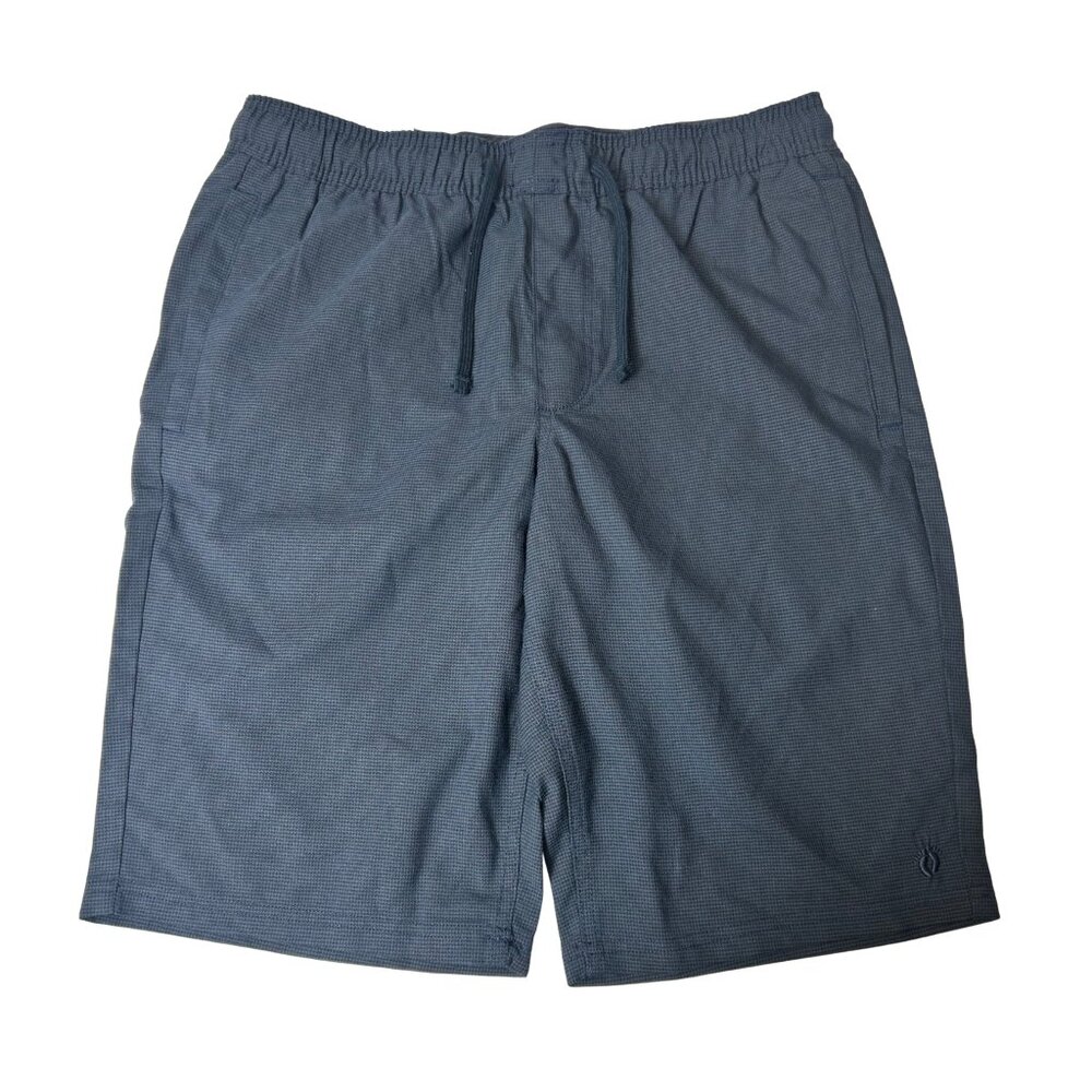 Hang Ten Men’s Elastic Waist Shorts – Navy Blue (Size S)